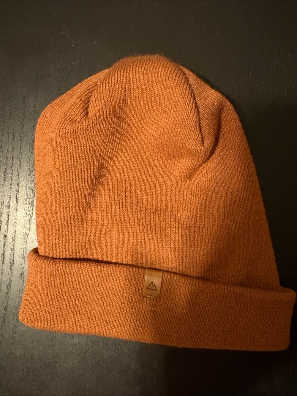 Aritizia Orange Knit Beanie